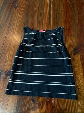 Esprit Black Top with White Stripes